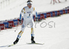 Winner Charlotte Kalla of Sweden skiing in Women 5+5km pursuit race of Junior Nordic skiing World Championships in Tarvisio, Italy. Women 5+5km pursuit race of Junior Nordic skiing World Championships in Tarvisio, Italy was held on 16th of March 2007 in Fusine, Italy. Due warm weather and lack of snow, cross country skiing races of Junior Nordic skiing World Championships 2007 were moved from Tarvisio, Italy to Fusine, Italy.
