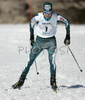 Lauri Asikainen of Finland skiing in Nordic combined relay race of Junior Nordic skiing World Championships in Tarvisio, Italy. Nordic combined relay race of Junior Nordic skiing World Championships in Tarvisio, Italy was held on 16th of March 2007 in Fusine, Italy. Due warm weather and lack of snow, cross country skiing races of Junior Nordic skiing World Championships 2007 were moved from Tarvisio, Italy to Fusine, Italy.
