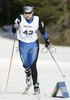 Maija Hakala of Finland skiing in Women 7.5+7.5km pursuit race of Under23 Nordic skiing World Championships in Tarvisio, Italy. Women 7.5+7.5km pursuit race of Junior Nordic skiing World Championships in Tarvisio, Italy was held on 17th of March 2007 in Fusine, Italy. Due warm weather and lack of snow, cross country skiing races of Junior Nordic skiing World Championships 2007 were moved from Tarvisio, Italy to Fusine, Italy.
