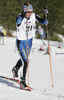 Silja Tarvonen of Finland skiing in Women 7.5+7.5km pursuit race of Under23 Nordic skiing World Championships in Tarvisio, Italy. Women 7.5+7.5km pursuit race of Junior Nordic skiing World Championships in Tarvisio, Italy was held on 17th of March 2007 in Fusine, Italy. Due warm weather and lack of snow, cross country skiing races of Junior Nordic skiing World Championships 2007 were moved from Tarvisio, Italy to Fusine, Italy.

