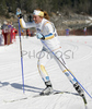 Emma Bergman of Sweden skiing in Women 7.5+7.5km pursuit race of Under23 Nordic skiing World Championships in Tarvisio, Italy. Women 7.5+7.5km pursuit race of Junior Nordic skiing World Championships in Tarvisio, Italy was held on 17th of March 2007 in Fusine, Italy. Due warm weather and lack of snow, cross country skiing races of Junior Nordic skiing World Championships 2007 were moved from Tarvisio, Italy to Fusine, Italy.
