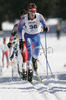 Stanislav Volzhentsev of Russia skiing in Men 15+15km pursuit race of Under23 Nordic skiing World Championships in Tarvisio, Italy. Men 15+15km pursuit race of Junior Nordic skiing World Championships in Tarvisio, Italy was held on 17th of March 2007 in Fusine, Italy. Due warm weather and lack of snow, cross country skiing races of Junior Nordic skiing World Championships 2007 were moved from Tarvisio, Italy to Fusine, Italy.

