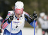 Winner Ioulia Tchekaleva of Russia skiing in Women 7.5+7.5km pursuit race of Under23 Nordic skiing World Championships in Tarvisio, Italy. Women 7.5+7.5km pursuit race of Junior Nordic skiing World Championships in Tarvisio, Italy was held on 17th of March 2007 in Fusine, Italy. Due warm weather and lack of snow, cross country skiing races of Junior Nordic skiing World Championships 2007 were moved from Tarvisio, Italy to Fusine, Italy.
