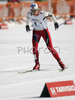 Astrid Jacobsen of Norway skiing in Women 4x3.3km relay race of Junior Nordic skiing World Championships in Tarvisio, Italy. Women 4x3.3km relay race of Junior Nordic skiing World Championships in Tarvisio, Italy was held on 18th of March 2007 in Fusine, Italy. Due warm weather and lack of snow, cross country skiing races of Junior Nordic skiing World Championships 2007 were moved from Tarvisio, Italy to Fusine, Italy.
