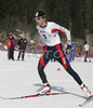 Tomas Krupcik of Czech skiing in Men 4x5km relay race of Junior Nordic skiing World Championships in Tarvisio, Italy. Men 4x5km relay race of Junior Nordic skiing World Championships in Tarvisio, Italy was held on 18th of March 2007 in Fusine, Italy. Due warm weather and lack of snow, cross country skiing races of Junior Nordic skiing World Championships 2007 were moved from Tarvisio, Italy to Fusine, Italy.
