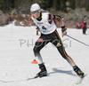 Eric Frenzel of Germany skiing in Nordic combined sprint race of Junior Nordic skiing World Championships in Tarvisio, Italy. Nordic combined sprint race of Junior Nordic skiing World Championships in Tarvisio, Italy was held on 18th of March 2007 in Fusine, Italy. Due warm weather and lack of snow, cross country skiing races of Junior Nordic skiing World Championships 2007 were moved from Tarvisio, Italy to Fusine, Italy.
