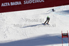 Ted Ligety of United States crosses the finish line during the mens alpine ski World Cup Giant Slalom race in Alta Badia, Italy, Sunday, December 20, 2009.
