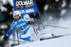 Massimiliano Blardone of Italy on his way to win the mens alpine ski World Cup Giant Slalom race in Alta Badia, Italy, Sunday, December 20, 2009.
