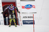 Jimmy Cochran (USA) starting the first run of the Audi FIS Alpine Skiing World Cup  Slalom race.
