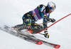 Aksel Lund Svindal (NOR) attacks a control gate whilst competing in the first run of the Audi FIS Alpine Skiing World Cup  Slalom race.
