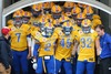 Team of Sweden during the American Football European Championship 2014 group A game between Finland and Sweden at the NV Arena, St. Poelten, Austria on 2014/06/01.

