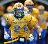 Philip Minja, (Team Sweden, DB, #21) during the American Football European Championship 2014 group A game between Finland and Sweden at the NV Arena, St. Poelten, Austria on 2014/06/01.
