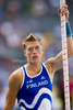 Eemeli Salomaki of Finland competes in the mens pole vault qualifying event  during day six of the 12th IAAF World Athletics Championships at the Olympic Stadium on August 20, 2009 in Berlin, Germany.
