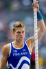 Eemeli Salomaki of Finland competes in the mens pole vault qualifying event  during day six of the 12th IAAF World Athletics Championships at the Olympic Stadium on August 20, 2009 in Berlin, Germany.
