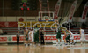  Hasan Rizvic (no.1) of Union Olimpija throwing free throws during final match of Spar Cup 2007-08 between Union Olimpija, Ljubljana, Slovenia, and Helios Domzale, Slovenia. Match between Union Olimpija and Helios Domzale was played on 10th of February 2008 in Arena Kodeljevo in Ljubljana, Slovenia. Match and Cup was won by Union Olimpija, who defeated Helios Domzale in final match with 85:66.
