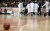Timeout during final match of Spar Cup 2007-08 between Union Olimpija, Ljubljana, Slovenia, and Helios Domzale, Slovenia. Match between Union Olimpija and Helios Domzale was played on 10th of February 2008 in Arena Kodeljevo in Ljubljana, Slovenia. Match and Cup was won by Union Olimpija, who defeated Helios Domzale in final match with 85:66.
