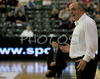 Dusko Vujosevic headcoach of KK Partizan Igokea during finals match of Basketball NLB League final four between Partizan Beograd, Serbia and Hemofarm Stada, Vrsac, Serbia. Match between Hemofarm Stada and Partizan Begrad was played on 26th of April 2008 in Tivoli Arena in Ljubljana, Slovenia. Match was won by Partizan, who defeated Hemofarm with 69:51.

