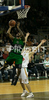 Bracey Wright (no.6) of DKV Joventut (L) and Saso Ozbolt (no.31) of Union Olimpija (R) during match of Basketball Euroleague between Union Olimpija, Ljubljana, Slovenia and DKV Joventut, Badalona, Spain. Match between Union Olimpija and DKV Joventut was played on 4th of December 2008 in Tivoli Arena in Ljubljana, Slovenia.
