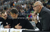 General manager of basketball club Union Olimpija, Janez Rajgelj (R) before match of NLB Adriatic basketball League between Union Olimpija and Partizan. Match of NLB Adriatic basketball League between Union Olimpija, Ljubljana, Slovenia and Partizan, Belgrade, Serbia was played in Stozice Arena, Ljubljana, Slovenia, on Sunday, 31st of October 2010.

