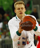 Sasu Salin (no.10) of Union Olimpija warming up before Euroleague basketball match of 7th round between Union Olimpija and Armani jeans Milano. Match between Union Olimpija, Ljubljana, Slovenia, and Armani jeans Milano, Italy, was played in Stozice arena in Ljubljana, Slovenia, on Thursday, 2nd of December 2010.
