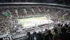 Stozice arena from top during Euroleague basketball match of 7th round between Union Olimpija and Armani jeans Milano. Match between Union Olimpija, Ljubljana, Slovenia, and Armani jeans Milano, Italy, was played in Stozice arena in Ljubljana, Slovenia, on Thursday, 2nd of December 2010.
