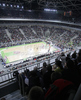 Stozice arena from top during Euroleague basketball match of 7th round between Union Olimpija and Armani jeans Milano. Match between Union Olimpija, Ljubljana, Slovenia, and Armani jeans Milano, Italy, was played in Stozice arena in Ljubljana, Slovenia, on Thursday, 2nd of December 2010.
