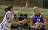 Louice Halvarsson (no.14) of Sweden during Women FIBA Basketball Division B group A match between Slovenia and Sweden. Match of 4th round of Women FIBA Basketball Division B group A competition was played in Vitranc Arena in Kranjska Gora, Slovenia, on 5th od June 2011.

