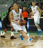 Sasu Salin (no.13) of Union Olimpija during match of 7th round of Turkish Airlines Basketball Euroleague between Union Olimpija, Ljubljana, Slovenia and Montepaschi Siena, Italy. Match of Turkish Airlines Basketball Euroleague between Union Olimpija and Montepaschi Siena was played in Stozice Arena, Ljubljana, Slovenia, on Thursday, 1st of December 2011.
