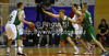 Teemu Rannikko (no.9) of Union Olimpija (L) and Sasu Salin (no.10) of Union Olimpija (R) working in defense during Slovenia Super cup basketball match between last years Slovenia Cup champions team, KK Union Olimpija and Slovenia national championships winning team KK Krka-Telekom. Match between Union Olimpija, Ljubljana, and KK Krka-Telekom, Novo Mesto, was played in in Grosuplje, Slovenia, on Tuesday, 25th of September 2012.
