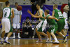 Teemu Rannikko (no.9) of Union Olimpija (L) and Sasu Salin (no.10) of Union Olimpija (R) working in defense during Slovenia Super cup basketball match between last years Slovenia Cup champions team, KK Union Olimpija and Slovenia national championships winning team KK Krka-Telekom. Match between Union Olimpija, Ljubljana, and KK Krka-Telekom, Novo Mesto, was played in in Grosuplje, Slovenia, on Tuesday, 25th of September 2012.
