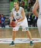 Sasu Salin (no.10) of Union Olimpija during Turkish Airlines Euroleague basketball match of second round between Union Olimpija, Ljubljana, Slovenia and Fenerbahce Ulker, Istanbul, Turkey. Match between Union Olimpija and Fenerbahce Ulker was played in in Stozice Arena in Ljubljana, Slovenia, on Friday, 19th of October 2012.
