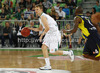Teemu Rannikko (no.9) of Union Olimpija (L) and Bo McCalebb (no.4) of Fenerbahce Ulker (R) during Turkish Airlines Euroleague basketball match of second round between Union Olimpija, Ljubljana, Slovenia and Fenerbahce Ulker, Istanbul, Turkey. Match between Union Olimpija and Fenerbahce Ulker was played in in Stozice Arena in Ljubljana, Slovenia, on Friday, 19th of October 2012.
