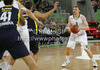 Teemu Rannikko (no.9) of Union Olimpija during Turkish Airlines Euroleague basketball match of second round between Union Olimpija, Ljubljana, Slovenia and Fenerbahce Ulker, Istanbul, Turkey. Match between Union Olimpija and Fenerbahce Ulker was played in in Stozice Arena in Ljubljana, Slovenia, on Friday, 19th of October 2012.
