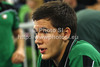 Emir Sulejmanovic of Union Olimpija observing match from the bench during Turkish Airlines Euroleague basketball match of second round between Union Olimpija, Ljubljana, Slovenia and Fenerbahce Ulker, Istanbul, Turkey. Match between Union Olimpija and Fenerbahce Ulker was played in in Stozice Arena in Ljubljana, Slovenia, on Friday, 19th of October 2012.
