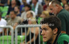 Emir Sulejmanovic of Union Olimpija observing match from the bench during Turkish Airlines Euroleague basketball match of second round between Union Olimpija, Ljubljana, Slovenia and Fenerbahce Ulker, Istanbul, Turkey. Match between Union Olimpija and Fenerbahce Ulker was played in in Stozice Arena in Ljubljana, Slovenia, on Friday, 19th of October 2012.
