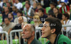 Emir Sulejmanovic of Union Olimpija observing match from the bench during Turkish Airlines Euroleague basketball match of second round between Union Olimpija, Ljubljana, Slovenia and Fenerbahce Ulker, Istanbul, Turkey. Match between Union Olimpija and Fenerbahce Ulker was played in in Stozice Arena in Ljubljana, Slovenia, on Friday, 19th of October 2012.
