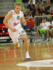 Sasu Salin (no.10) of Union Olimpija during Turkish Airlines Euroleague basketball match of fifth round between Union Olimpija, Ljubljana, Slovenia and Real Madrid, Spain. Match between Union Olimpija and Real Madrid was played in in Stozice Arena in Ljubljana, Slovenia, on Friday, 9th of November 2012.
