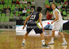 Teemu Rannikko (no.9) of Union Olimpija (R) and Sergio Llull (no.23) of Real Madrid (L) during Turkish Airlines Euroleague basketball match of fifth round between Union Olimpija, Ljubljana, Slovenia and Real Madrid, Spain. Match between Union Olimpija and Real Madrid was played in in Stozice Arena in Ljubljana, Slovenia, on Friday, 9th of November 2012.
