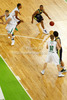 Dontaye Draper (no.4) of Real Madrid during Turkish Airlines Euroleague basketball match of fifth round between Union Olimpija, Ljubljana, Slovenia and Real Madrid, Spain. Match between Union Olimpija and Real Madrid was played in in Stozice Arena in Ljubljana, Slovenia, on Friday, 9th of November 2012.
