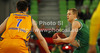 Sasu Salin (no.10) of Union Olimpija during Turkish Airlines Euroleague basketball match of sixth round between Union Olimpija, Ljubljana, Slovenia and BC Khimki Moscow, Russia. Match between Union Olimpija and BC Khimki Moscow was played in in Stozice Arena in Ljubljana, Slovenia, on Friday, 7th of December 2012.

