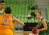 Sasu Salin (no.10) of Union Olimpija during Turkish Airlines Euroleague basketball match of sixth round between Union Olimpija, Ljubljana, Slovenia and BC Khimki Moscow, Russia. Match between Union Olimpija and BC Khimki Moscow was played in in Stozice Arena in Ljubljana, Slovenia, on Friday, 7th of December 2012.
