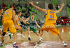Teemu Rannikko (no.9) of Union Olimpija during Turkish Airlines Euroleague basketball match of sixth round between Union Olimpija, Ljubljana, Slovenia and BC Khimki Moscow, Russia. Match between Union Olimpija and BC Khimki Moscow was played in in Stozice Arena in Ljubljana, Slovenia, on Friday, 7th of December 2012.

