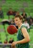 Teemu Rannikko (no.9) of Union Olimpija during Turkish Airlines Euroleague basketball match of sixth round between Union Olimpija, Ljubljana, Slovenia and BC Khimki Moscow, Russia. Match between Union Olimpija and BC Khimki Moscow was played in in Stozice Arena in Ljubljana, Slovenia, on Friday, 7th of December 2012.

