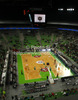 Players during Turkish Airlines Euroleague basketball match of sixth round between Union Olimpija, Ljubljana, Slovenia and BC Khimki Moscow, Russia. Match between Union Olimpija and BC Khimki Moscow was played in in Stozice Arena in Ljubljana, Slovenia, on Friday, 7th of December 2012.
