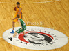 Luka Rupnik (no.5) of Union Olimpija (R) and Egor Vyaltsev (no.9) of BC Khimki Moscow (L) during Turkish Airlines Euroleague basketball match of sixth round between Union Olimpija, Ljubljana, Slovenia and BC Khimki Moscow, Russia. Match between Union Olimpija and BC Khimki Moscow was played in in Stozice Arena in Ljubljana, Slovenia, on Friday, 7th of December 2012.
