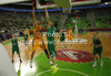 Alexey Zhukanenko (no.21) of BC Khimki Moscow (L) scoring over Aron Baynes (no.12) of Union Olimpija (R) during Turkish Airlines Euroleague basketball match of sixth round between Union Olimpija, Ljubljana, Slovenia and BC Khimki Moscow, Russia. Match between Union Olimpija and BC Khimki Moscow was played in in Stozice Arena in Ljubljana, Slovenia, on Friday, 7th of December 2012.

