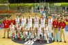 Team of Turkey before start of FIBA European basketball championships 2013 match between Finland and Turkey. Match between Finland and Turkey was played on Wednesday, 4th of September 2013 in Bonifika arena in Koper, Slovenia.
