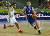 Mikko Koivisto (no.4) of Finland (R) and Ender Arslan (no.13) of Turkey (L) during FIBA European basketball championships 2013 match between Finland and Turkey. Match between Finland and Turkey was played on Wednesday, 4th of September 2013 in Bonifika arena in Koper, Slovenia.
