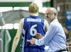 Head coach of Finnish team, Henrik Dettmann during FIBA European basketball championships 2013 match between Finland and Turkey. Match between Finland and Turkey was played on Wednesday, 4th of September 2013 in Bonifika arena in Koper, Slovenia.
