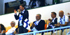 Finnish Minister of Culture and Sport Paavo Arhinmaki during FIBA European basketball championships 2013 match between Finland and Turkey. Match between Finland and Turkey was played on Wednesday, 4th of September 2013 in Bonifika arena in Koper, Slovenia.
